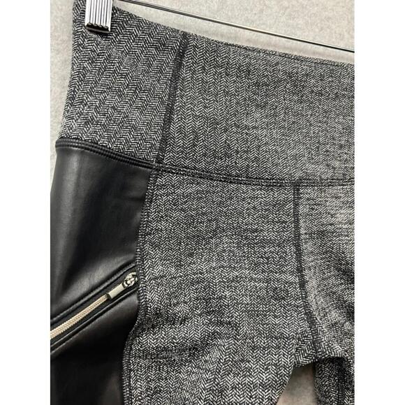 Athleta Herringbone Luxe Moto Drifter Leggings Womens XS Baddie Grunge - Picture 7 of 12